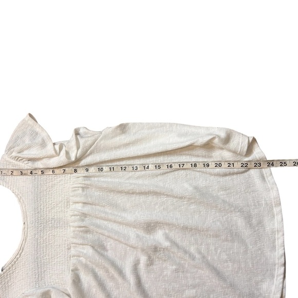 Gentle Fawn Women's White Flutter Sleeve Top- Size Small - Picture 7 of 9